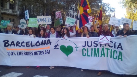 ICV participa en la manifestació per reclamar mesures urgents contra el canvi climàtic