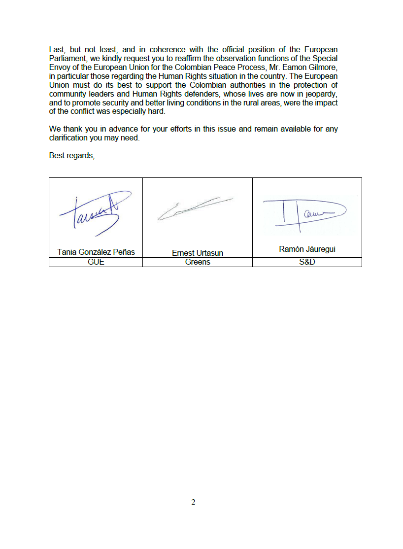 Carta Mogherini 2