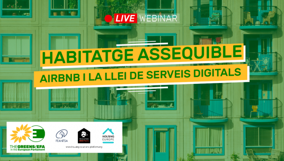 Webminar 18 de novembre: Habitatge assequible: Airbnb i la Llei de Serveis Digitals