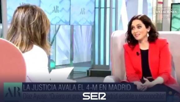 Mostramos nuestra consternación ante las palabras de Díaz Ayuso en una entrevista en televisión