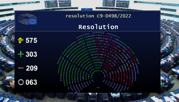 El Parlament Europeu demana la sortida de la Unió Europea del TCE